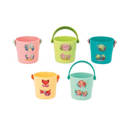 Jouets de bain Janod Seau de bain Les animaux du bébé