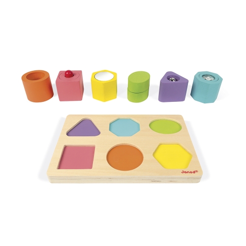 Janod I Bois Puzzle de formes et de sons