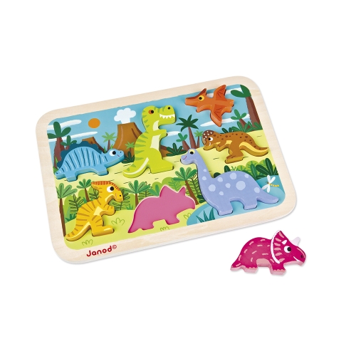 Janod Chunky Puzzle Dinosaur