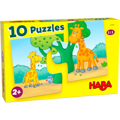Haba 10 puzzles Animaux sauvages