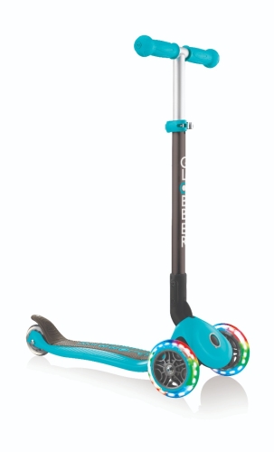 2ème chance - Globber Primo 3-wheel Foldable Step Pastel Teal with lights 
