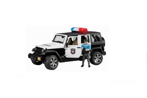 Bruder Jeep Wrangler USA police avec figurine