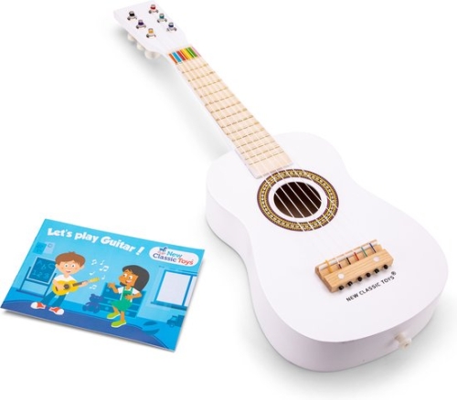 New Classic Toys Toy Guitar White