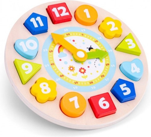 New Classic Toys Puzzle Clock shapes