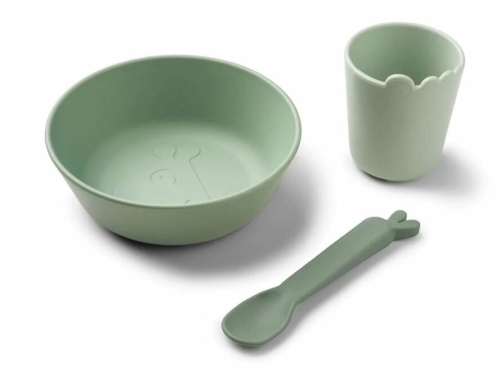 Fait par Deer Kiddish Mon premier repas set Green 