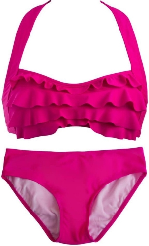 FinFun Bikini Set Framboise Taille XL (12 Ans)