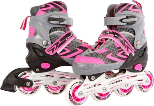 Street Runner Inline Skates Rose / Gris (39-42) 