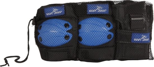 Street Runner Skate Kit de protection 6 pièces Noir /Bleu S