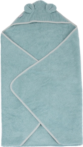 BoJungle Serviette de bain Blue/Green Bear Eco Sponge