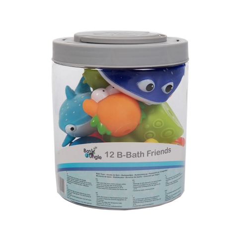 BoJungle Jouets de bain Animaux 12 pièces