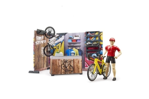 Bruder bworld Bikeshop avec figurine