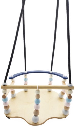 Hess Clôture de balançoire pour bébé luxe avec perles pastel