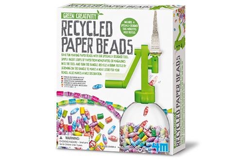 Chaîne de perles en papier recyclé 4M Kidz Lab Green Creativity