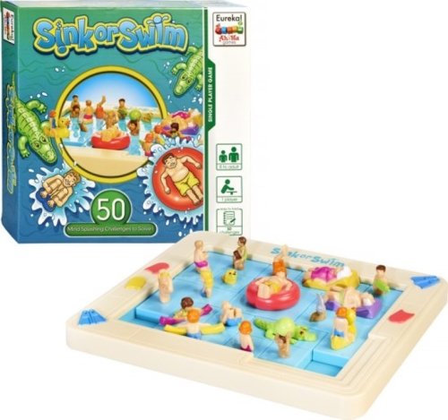 Ah! Ha, un jeu d'enfant évier ou nager