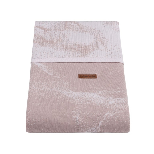 Babies Only Housse de couette 100x135 cm Marbre vieux rose / rose classique