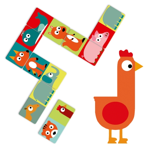 Djeco Animaux dominos