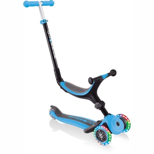 2ème chance - Globber Go Up Foldable Plus Step Pastel Blue with Lights