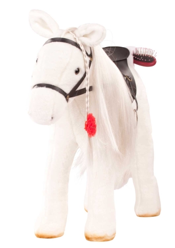 Götz Boutique, cheval de compétition avec selle et rêne, Lipizzan, blanc, 37 cm
