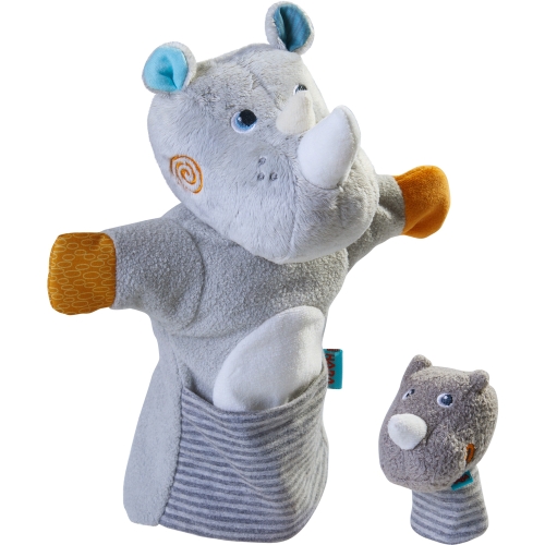 Haba Marionnette à main Rhino avec bébé