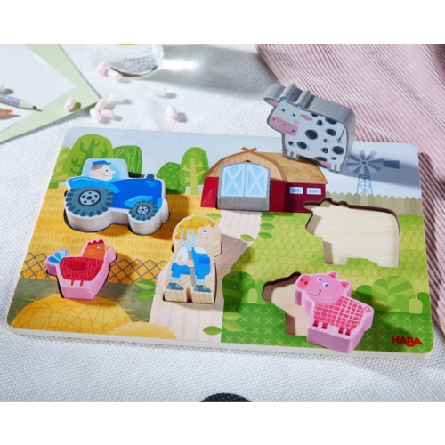 Haba Puzzle en bois à la ferme