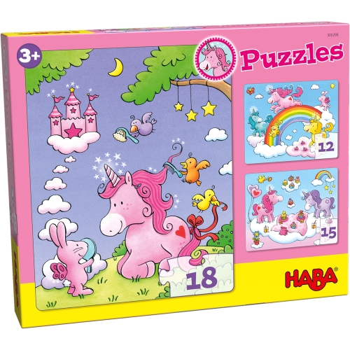 Haba casse-tête licorne paillettes briller