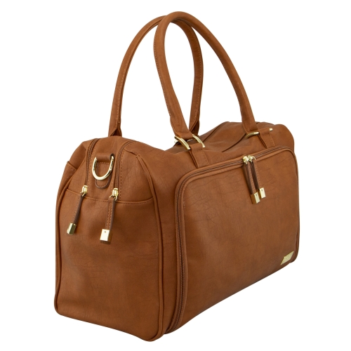 Isoki sac de soin / sac à couches Double Zip Satchel Amber Tan