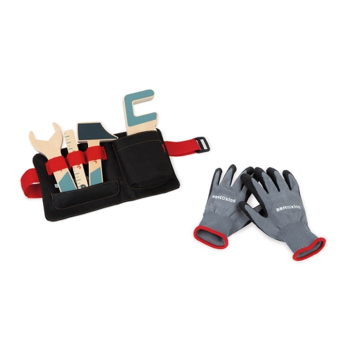 Janod Brico'Kids Ceinture à outils avec gants
