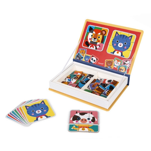 Janod Magneti'Book mix &amp; match animaux 72 magnets