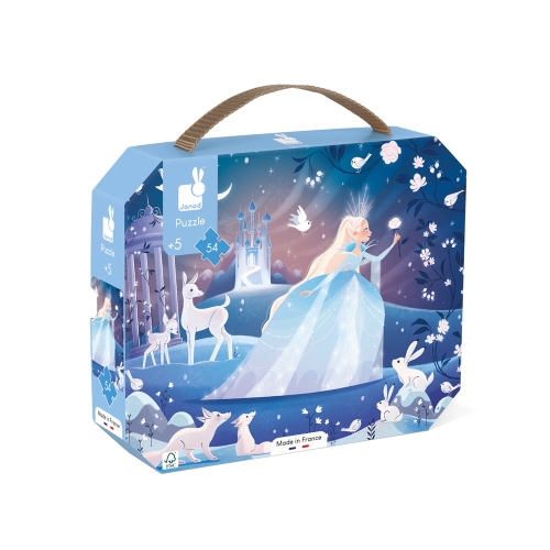 Janod Coffret puzzle la magie de la glace