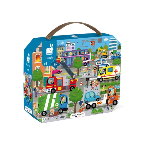 Janod Coffret puzzle la ville