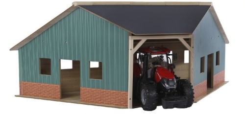 Kids Globe Abri agricole pour 3 véhicules 1:16