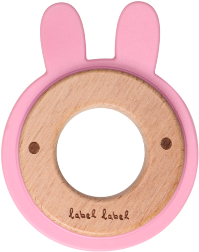 Label Label Anneau de dentition lapin rose