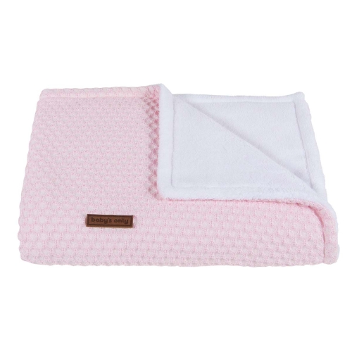 Couverture pour lit de bébé seulement Teddy Sun Classic Pink avec rose bébé