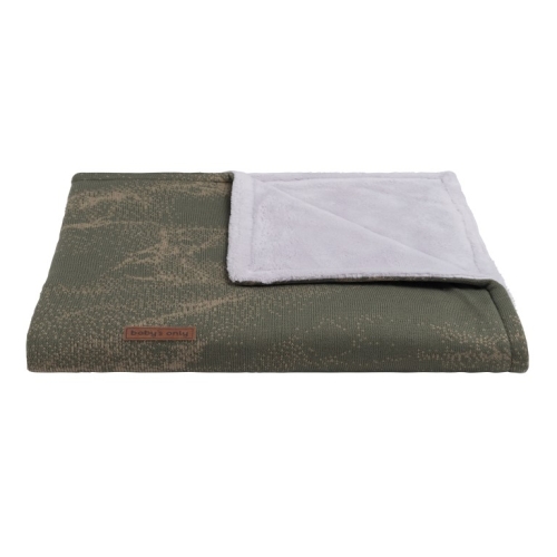 Couverture pour berceau pour bébés seulement Marbre en marbre kaki / olive