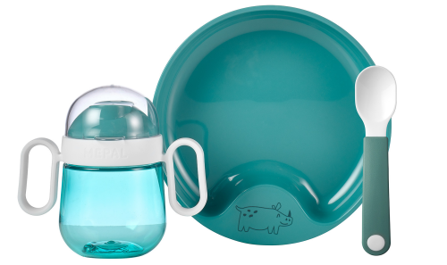 Mepal Mio Service bébé 3 pièces Turquoise Profond