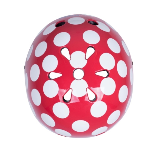 Kiddimoto Casque enfant Red Dotty moyen