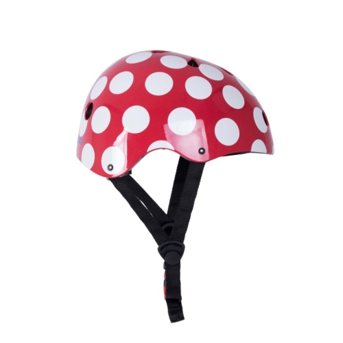 Kiddimoto Casque enfant Red Dotty moyen