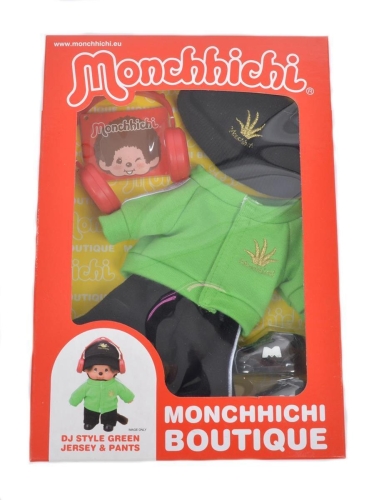 Ensemble de vêtements Monchichi manteau vert