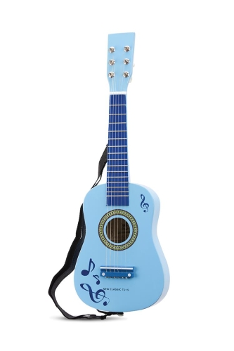 New Classic Toys Guitar Blue avec Notes de musique
