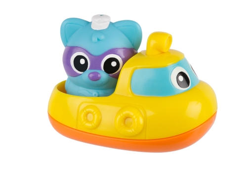 Playgro Jouet de bain raton laveur et sous-marin