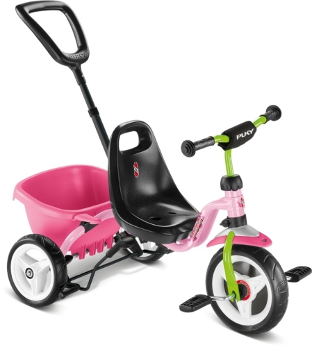 Puky tricycle Pink / Kiwi Ceety avec poussoir