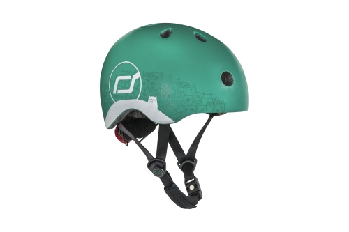 Scoot and Ride Casque avec reflet XS Forest