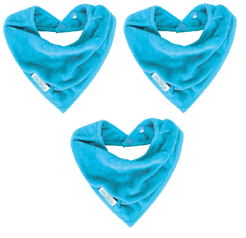 Silly Billyz Bavoir Serviette Bandana Bavoirs aqua 3 pièces