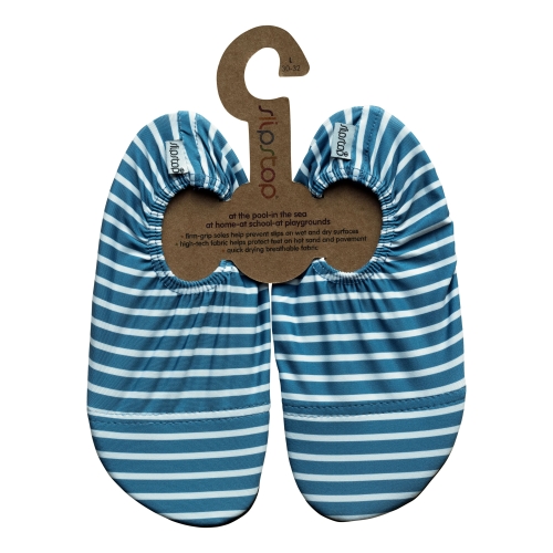 Slipstop Chaussure de natation enfant L (30-32) rayures bleues