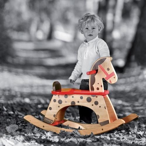 Cheval à bascule Janod en pointillé