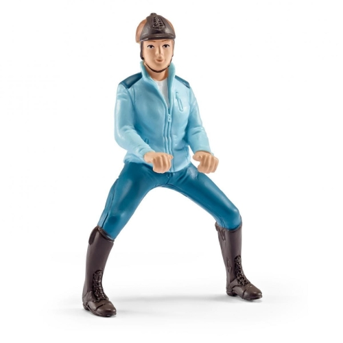 Schleich 42163 Cavalier de compétition, turquoise