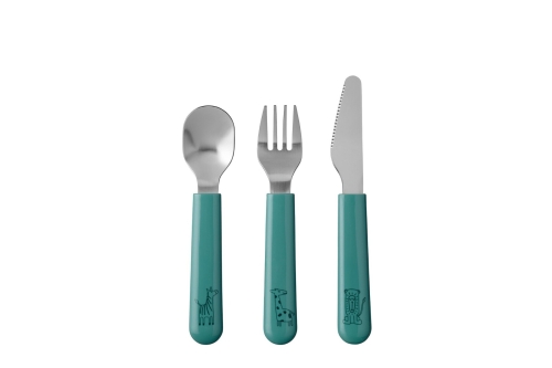 Mepal Couverts pour enfants Mio 3 pièces Deep Turquoise