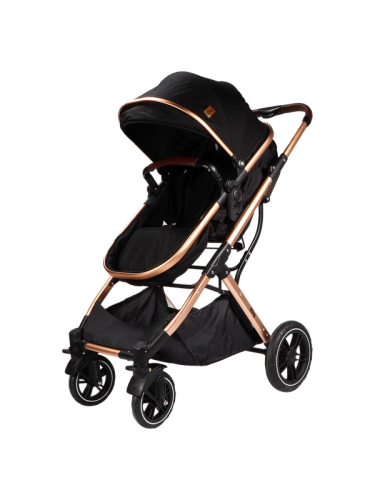 Ding - Poussette 3-en-1 - Juna - Rose/Noir