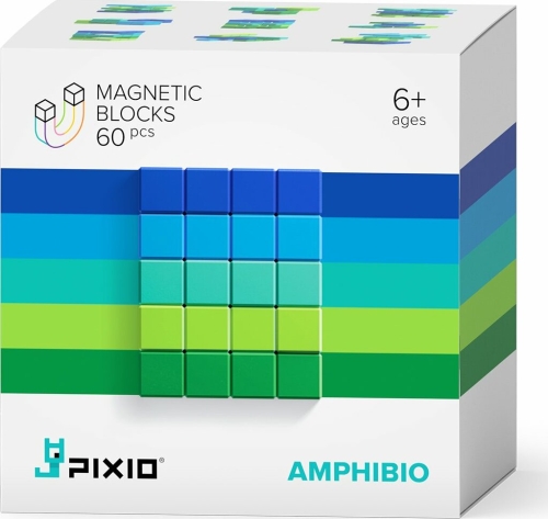 Jouet magnétique Pixio Abstrait Amphibio 60 pièces