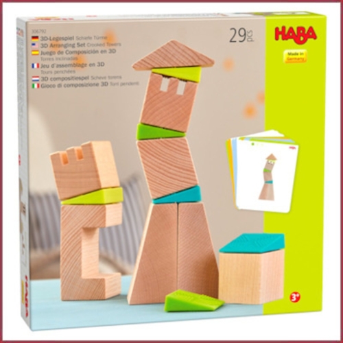 Haba Jeu de composition 3D Tours penchées